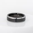 thumbnail image 5 of Beveled Black Tungsten Wedding Band - 6MM Unisex Comfort Fit Tungsten Carbide Ring - Anniversary Band JATN730Ns6, 5 of 5