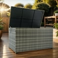 thumbnail image 2 of Deck Box Outdoor Storage Box, 200 Gallon Wicker Patio Deck Boxes with Lid, Outdoor Cushion Storage for Kids Toys, Pillows, Towel,Outdoor Storage Box, 2 of 19