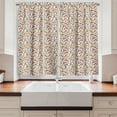 thumbnail image 2 of Ambesonne Alphabet Kitchen Curtains, Cut Style Bi-Color Letters, 55"x24", Multicolor, 2 of 3