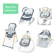 Ingenuity Swing n Go Portable Baby Swing, Chambray Blue, Ages 0-9 Months, Up to 20 Pounds