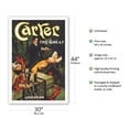 thumbnail image 2 of Carter the Great - Charles Joseph Carter - Levitation - Vintage Magic Poster c.1921 - Fine Art Matte Paper Print (Unframed) 30x44in, 2 of 4