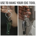 thumbnail image 5 of Key Unity Key Rings, 3 Pack Titanium Split Side Pushing Key Rings for Key Carabiner Flashlight Knife Dog Tag Ring (0.75''), 5 of 6