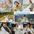 thumbnail image 5 of Sunflowers Cooling Blanket,Lightweight Summer Throw Blanket with Double Sided Cold Effect,Eucalyptus Leaves Spring Floral Summer Botancial Picnic Blankets Bed Sheet for Hot Sleepers 50"x60", 5 of 8
