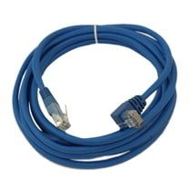 10ft Cat5E ANGLED Ethernet RJ45 Patch Cable, NON-BOOTED, BLUE