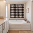 thumbnail image 3 of Curtains 63 Inch Length 2 Panels, Black Plaid Grommets Window Treatment Curtain, Vintage Country Gray Buffalo Check Gingham Thermal Curtains Drapes for Living Room/Bathroom, 3 of 9