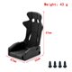 thumbnail image 2 of Asientos, Reemplazo de la decoración del asiento del conductor del coche RC para 1/10 SCX10 III WRAI Abanopi negro/tipo A, 2 of 7