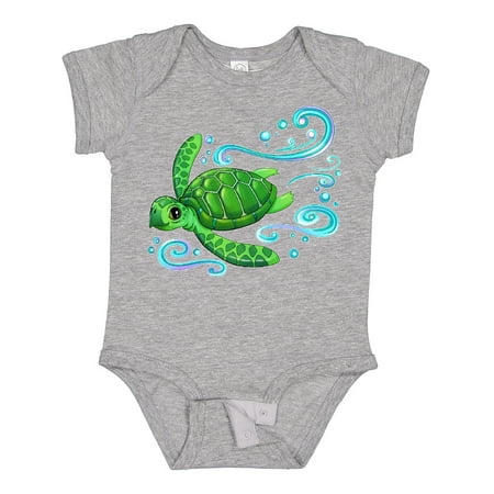

Inktastic Sea Turtle Swimming Gift Baby Boy or Baby Girl Bodysuit
