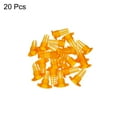 thumbnail image 3 of Uxcell Paquete de 20 jaulas para reinas, cubierta protectora de celdas para reinas de plástico, naranja, 3 of 5