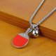thumbnail image 4 of 1pc Table Tennis Bat Design Neck Decoration Necklace Creative Neck Ring, 4 of 5