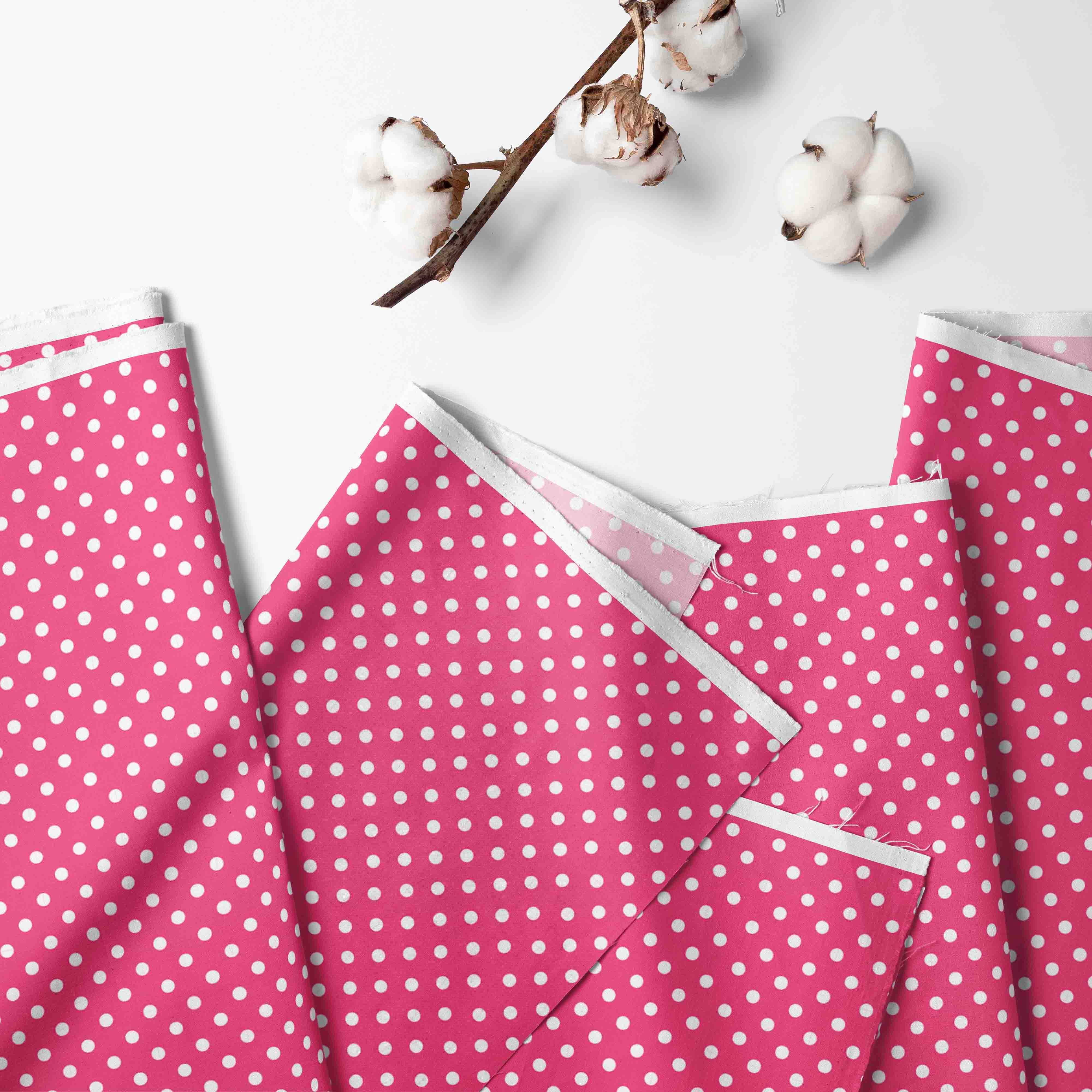 Bacati - Pin Dots Fuschia Toddler Bedding/Sheet Set 100% Cotton Percale