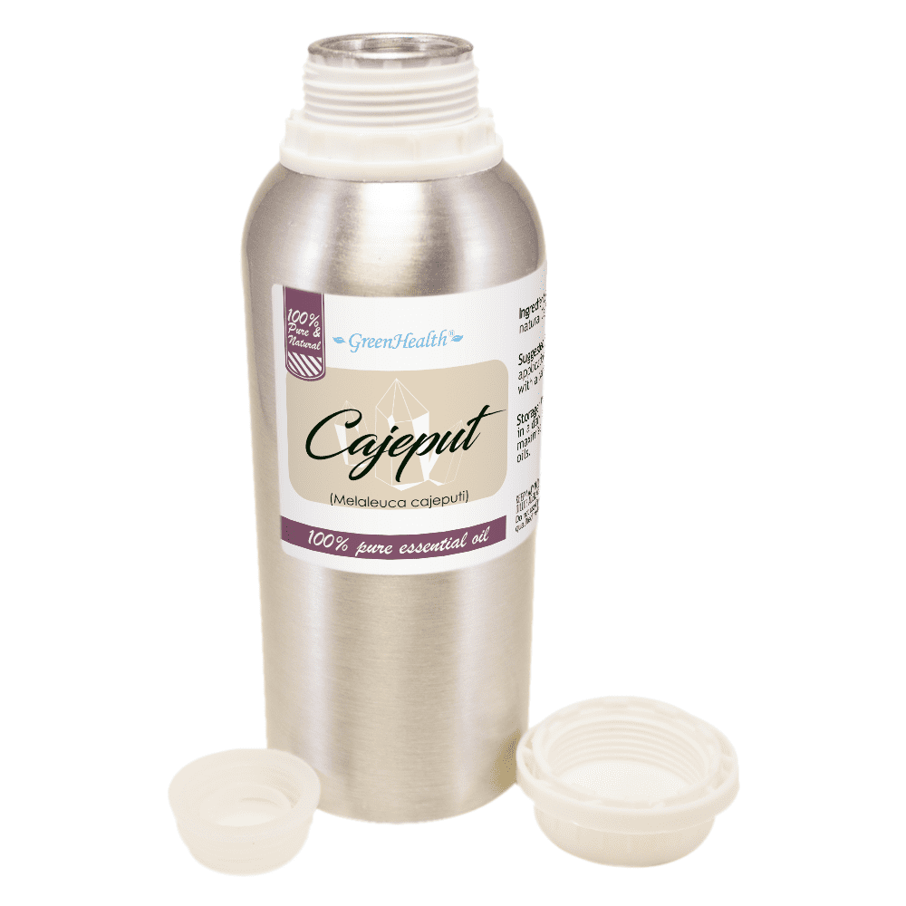 Cajeput Essential Oil 8 fl oz – 100% Pure Melaleuca Cajuputi – Aromatherapy Diffuser Oil – Aluminum Bottle w/ Locking Cap – Soap & Candle Making – GreenHealth