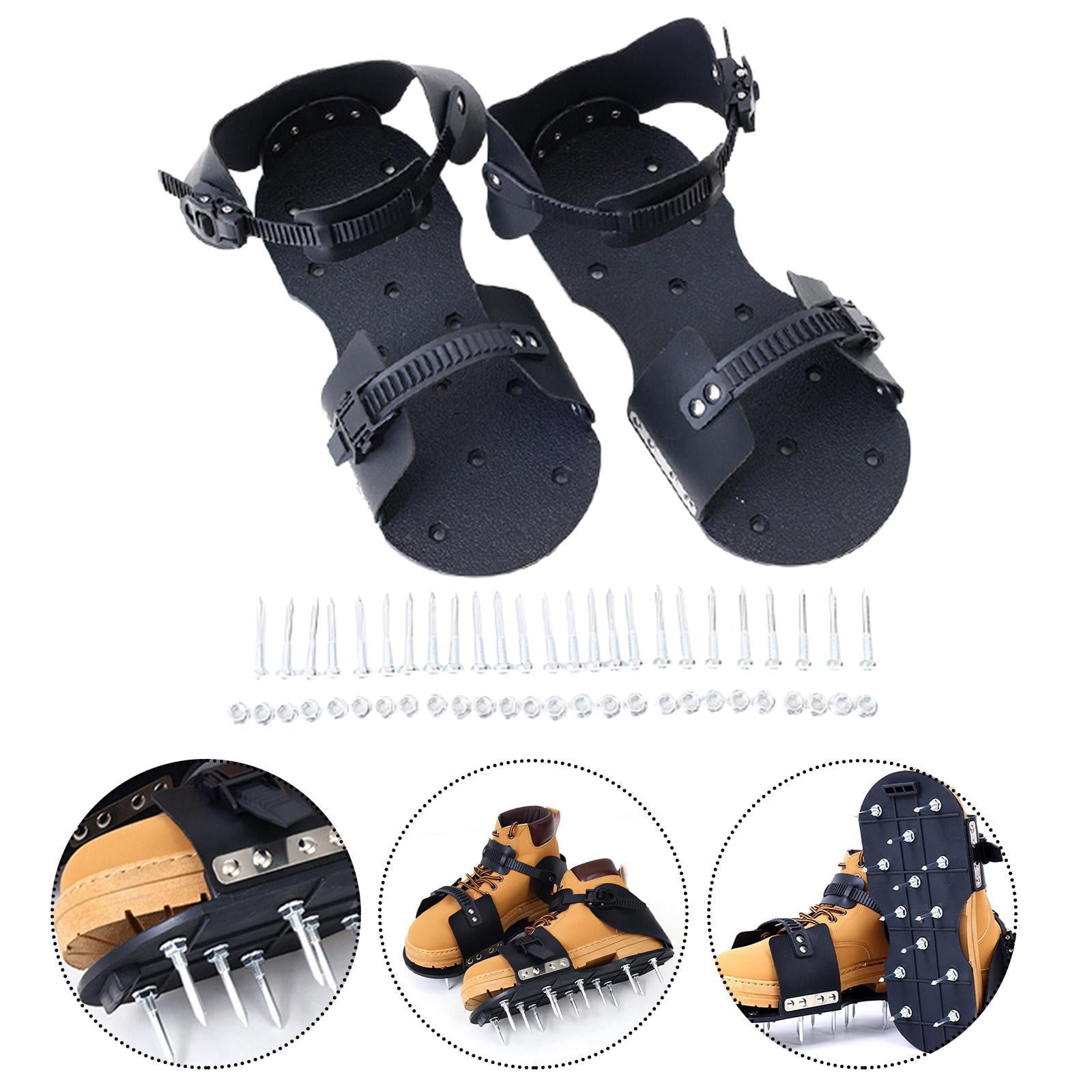MAGIDEAL Lawn Aerator Shoes Yard Aerator Tool for Epoxy Floor Yard Grass Nail 2.8cm