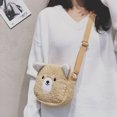 thumbnail image 4 of PENGXIANG Sac à Bandoulière en Peluche pour Fille avec Sangle Réglable pour Randonnée Voyage, 4 of 5