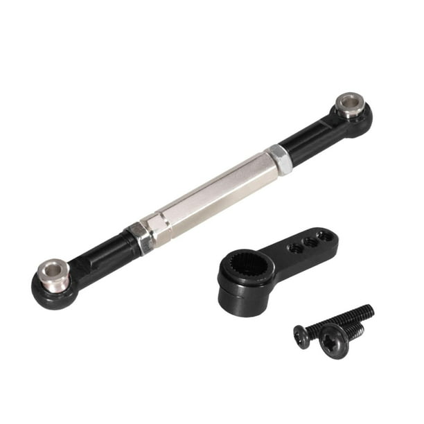 Accesorios RC Servo Rod Accesorio Práctico Multifuncional Estable Fácil de Usar Portátil Ajustable Varilla de Dirección RC Piezas de Coche Negro