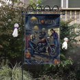 thumbnail image 3 of TiniDecor Monster Garage Halloween Garden Flag – 12”x18” Fall Yard Decor, Biker Skeleton Outdoor Sign, 3 of 5