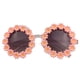thumbnail image 1 of Guardurnaity Gafas para niños, gafas redondas decorativas para la playa, gafas para niños con flores, gafas de sol inteligentes para niñas, ropa, Cadenas y cordones para anteojos Rosado, 1 of 6