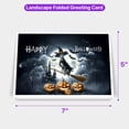 thumbnail image 5 of Happy Halloween Whippet Witch Pumpkins Bats 7x5in Folded Greeting Card Dog Lover Single Note Card with Envelope - 13012, 5 of 5