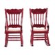 thumbnail image 1 of 2 Pcs 1:12 Toy Miniature Furniture Wooden Rocking Chairs Toy Accessories for Doll House Decoration,R, 1 of 5