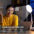 thumbnail image 4 of Shomterade UV-Free Light Therapy Lamp, 10000 Lux Stepless Dimmable, 3 Colors & 9 Brightness Levels for Home, 4 of 8
