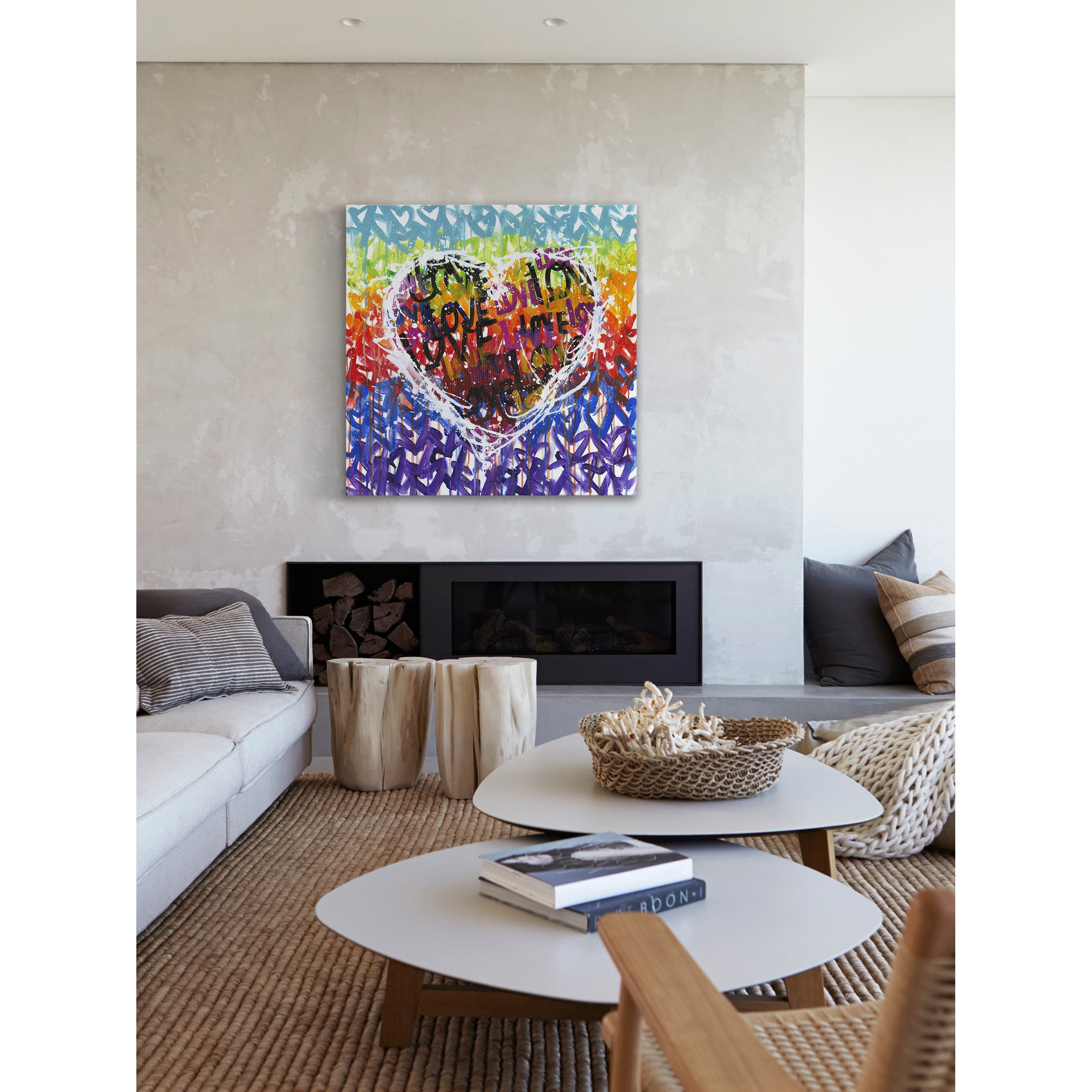 "Loveplicity" Painting Print on Wrapped Canvas