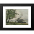 thumbnail image 2 of Emmanuel Lansyer 18x13 Black Modern Framed Museum Art Print Titled - The&nbsp;Seine&nbsp;At Rouen (1881), 2 of 5