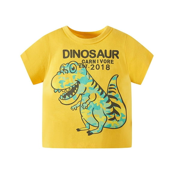 Kids Boys T Shirt Boys Dinosaur Shirts Graphic Tops Tees Toddler Shirts Toddler T Shirts 6-7 Years