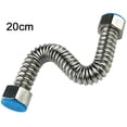 thumbnail image 2 of Nuevas llegadas Tubería de agua de acero inoxidable Mangueras de plomería flexibles Línea de fabricación de hielo Suministro de tubería Juegos de accesorios de baño Plata 20 centímetros Cateissary JJ24528-02, 2 of 6