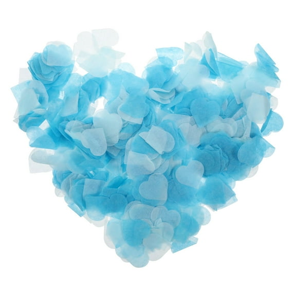 Raindrops 4Pcs Light Blue Heart Paper Confetti Decoration for Valentine's Day Celebration