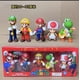 thumbnail image 1 of Figuras de acción de Super Mario Bros para niños, juguetes de Pvc, modelos de Luigi, Yoshi, Donkey Kong, seta, regalos de cumpleaños, 6 unidades por Set, 1 of 4