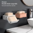 thumbnail image 2 of Bearachild Esponja soporte cajón baño doble capa almacenamiento fregadero bandeja organización secado organizador escurridor Juegos de accesorios de baño Azul oscuro Bearachild HA065187-03, 2 of 6