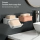 thumbnail image 2 of Bearachild Esponja soporte cajón baño doble capa almacenamiento fregadero bandeja organización secado organizador escurridor Juegos de accesorios de baño Azul oscuro Bearachild HA065187-03, 2 of 6