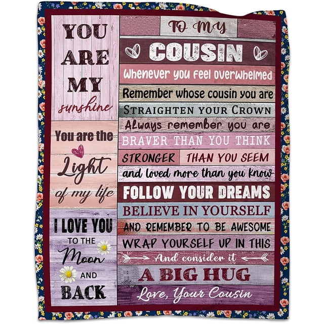 LHSHID Bonus Daughter Christmas Blanket Gifts Bonus Daughter Throw Blankets Stepdaughter Gifts from Stepmom Thanksgiving Gifts for Step Daughter Blanket 50x60in