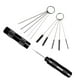 thumbnail image 2 of Kits de limpieza para aerógrafo, kit de herramientas de reparación de pistolas pulverizadoras metálicas portátiles para lanzas pulverizadoras. negro, 2 of 9