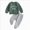 Green, variant on Gerichy Toddler Baby Boy Clothes Toddler Baby Boy Fall Winter 2Pcs Outfits Long Sleeve Letter Print Pullover Tops Pants Clothes Set
