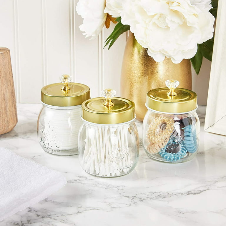 Hammered Glass Bathroom Accessories  Glass bathroom accessories, Glass  bathroom, Bathroom canisters