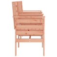 Garden bench with table 2seater solid Douglas fir