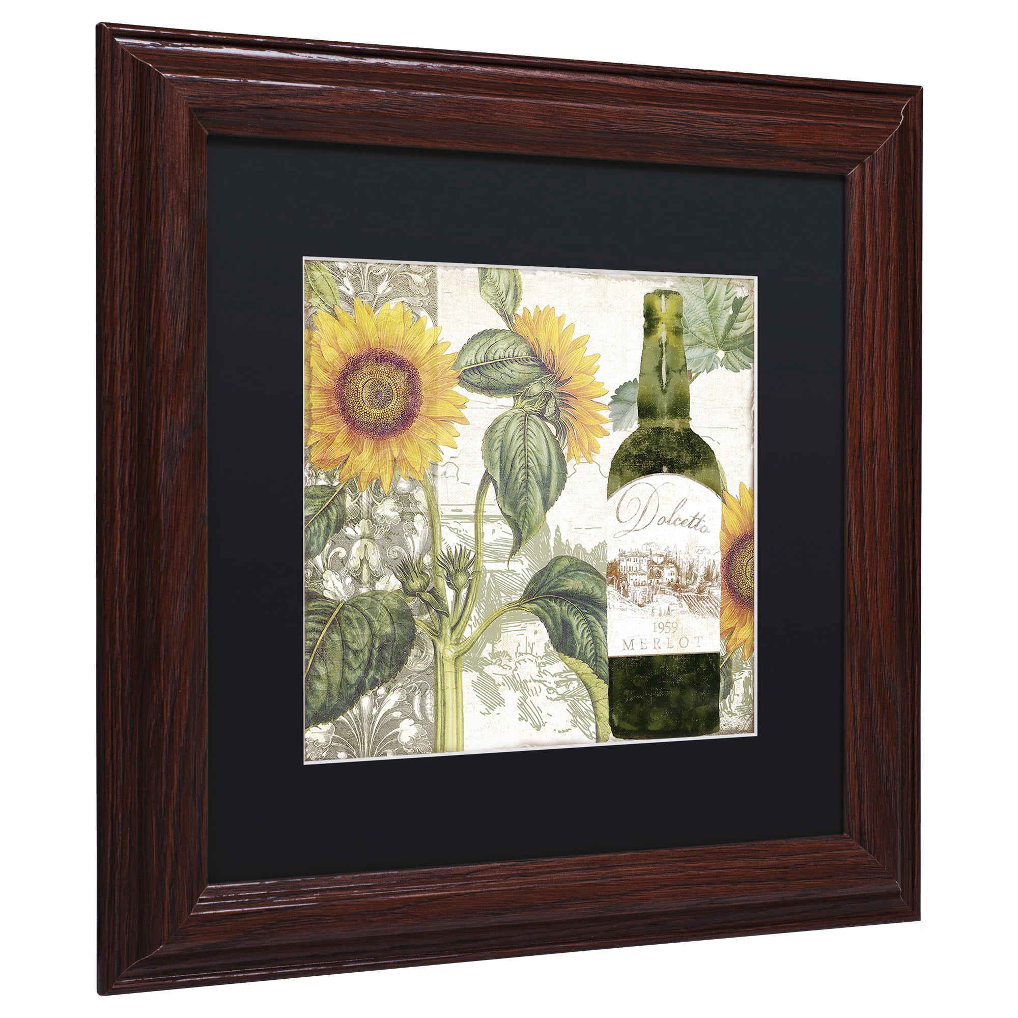 Trademark Fine Art "Dolcetto V" Canvas Art by Color Bakery, Black Matte, Wood Frame