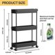 thumbnail image 4 of Carrito de almacenamiento rodante SPACEKEEPER Slim de 3 niveles negro, 4 of 8