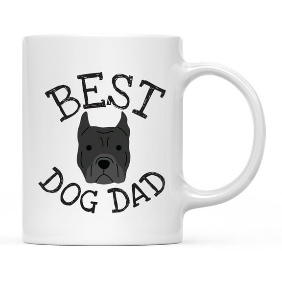 Koyal Wholesale Best Dog Dad Ceramic Coffee Mug, American Pitbull