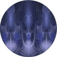 thumbnail image 1 of Ahgly Company Machine Washable Indoor Round Transitional Royal Blue Area Rugs, 4' Round, 1 of 7