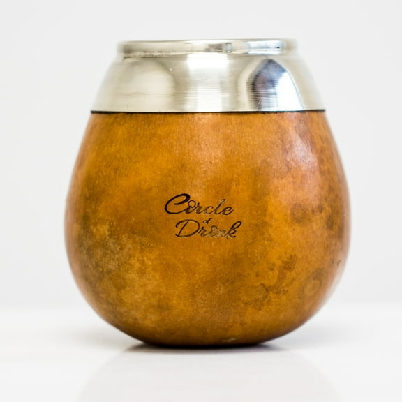 Sabi Cup Original - Handcrafted Yerba Mate Cup with Alpaca Silver Brim