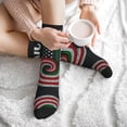 thumbnail image 7 of Athletic Socks Mexican America Flag Art Sport Running Calf Socks Crew Socks for Men Women, 7 of 7