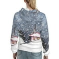 thumbnail image 7 of Wukai Watercolor Winter Landscape For Christmas Print Womens Hoodies Fleece Sweatshirts Long Sleeve Sweaters Pullover Fall Outfits Winter Clothes-Medium, 7 of 7