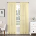 thumbnail image 1 of No. 918 Emily Voily Pure Voile Rod Pocket Rideau Panneau, 59 "x 95", Jaune, 1 of 1