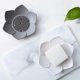 thumbnail image 3 of Pack of 2 Flower Silicone Soap Dish - Soap Holder (Style lotus,White & Grey), 3 of 3