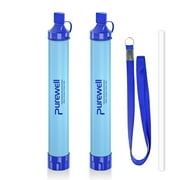 Purewell Water Filter Straw for Survival, Camping, Hiking, Backpacking and Emergency Use