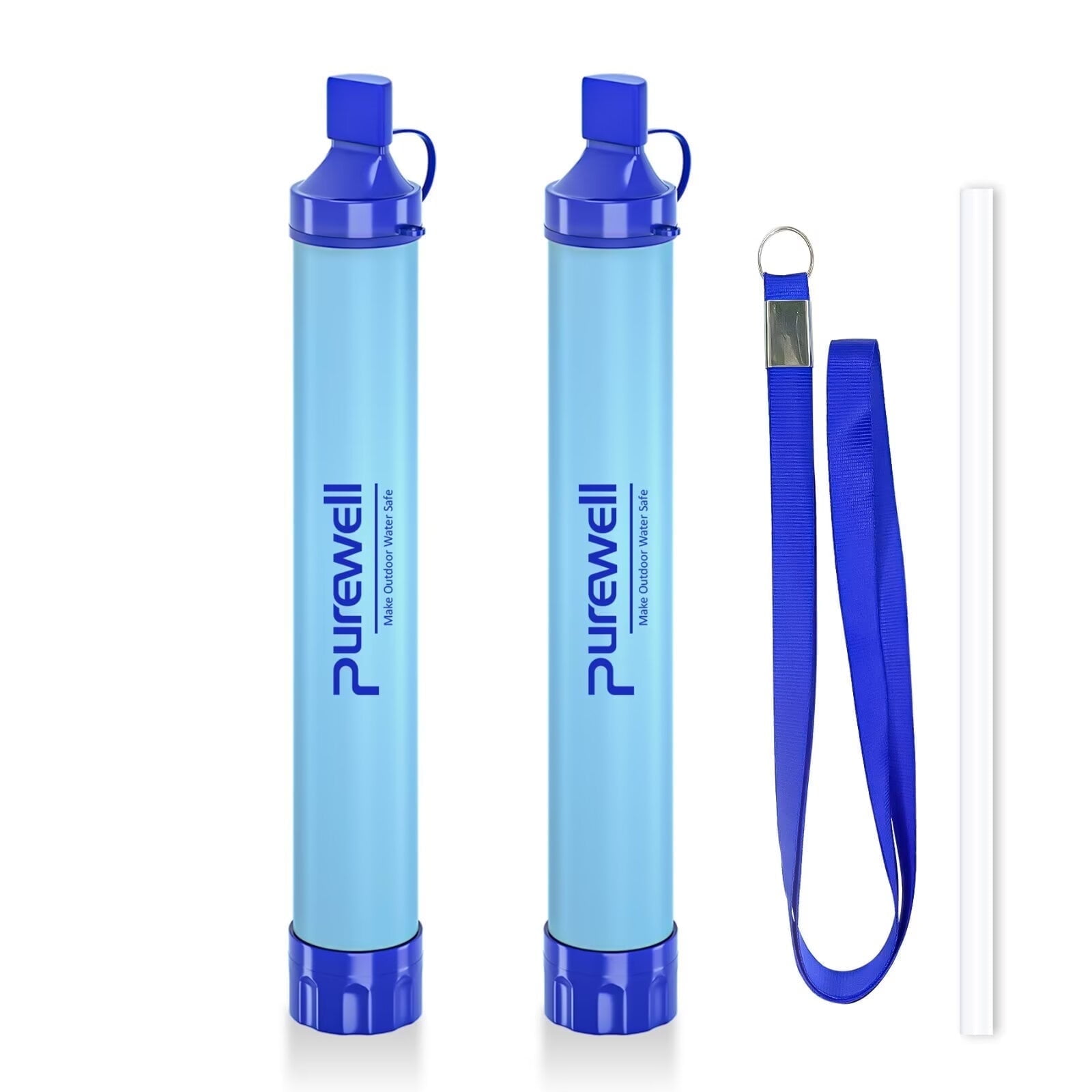 Purewell Water Filter Straw for Survival, Camping, Hiking, Backpacking and Emergency Use