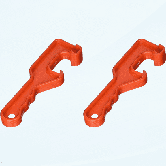 Plastic 5-Gallon Paint Can Opener, Orange (Large (2 Pack))