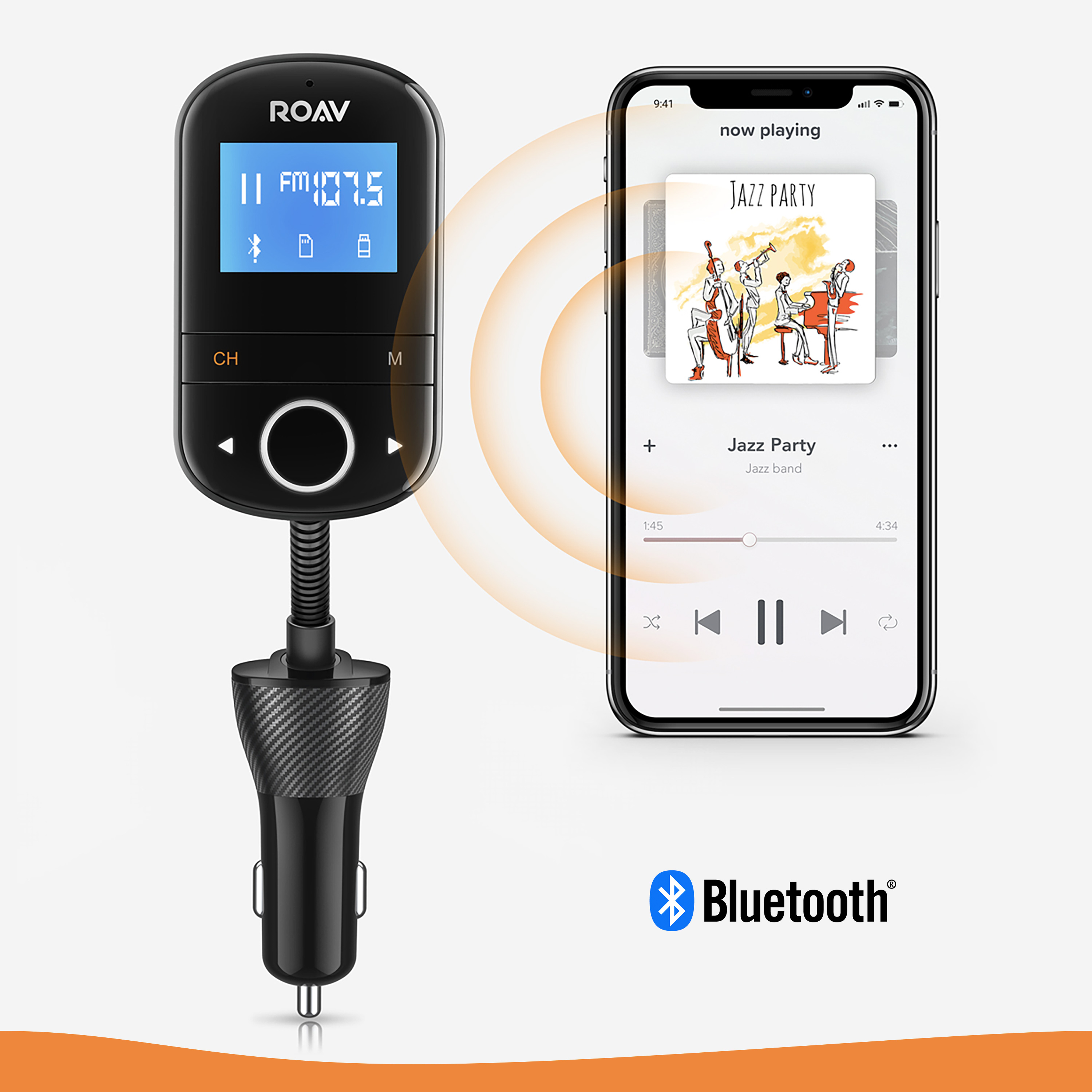 roav bluetooth fm transmitter walmart