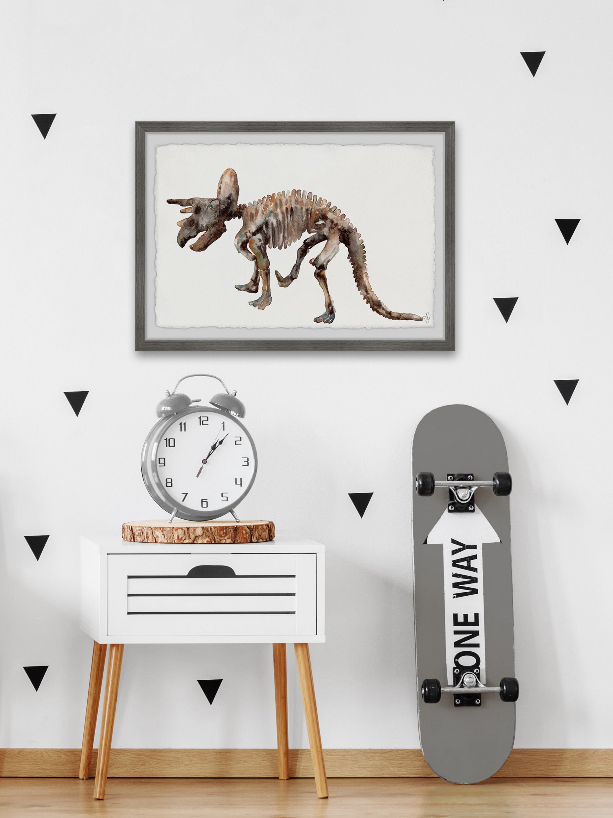 Marmont Hill Triceratops Skeleton Framed Wall Art